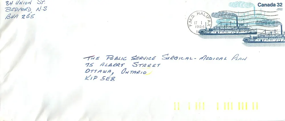 Vapor Bonnington — lago Nakusp, Arrow, Okanagan — Canada Post 32 - Frente