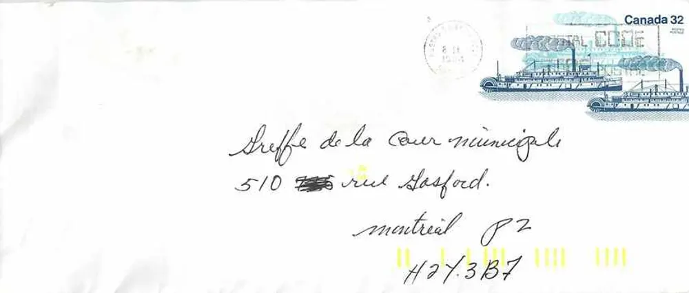 Navio a roda Bonnington — Canadá 32 — editor Canada Post - Frente