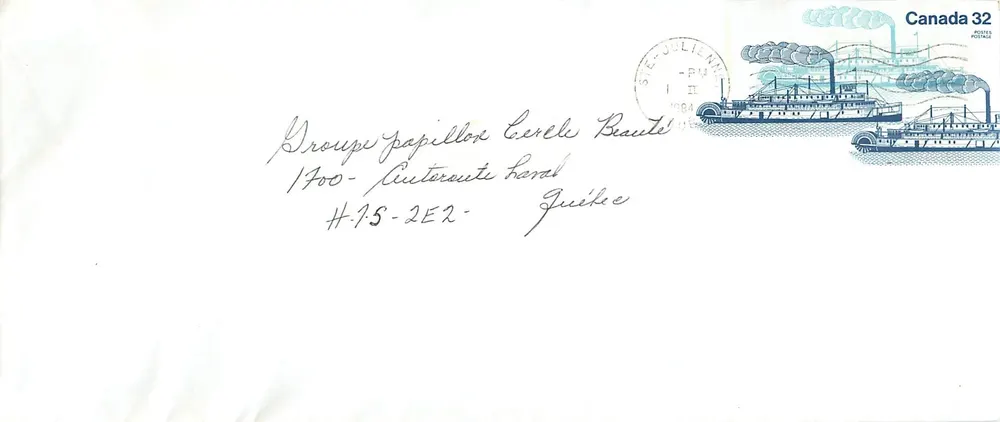 Navio a vapor Bonnington — Canada 32 — editor Canada Post - Frente