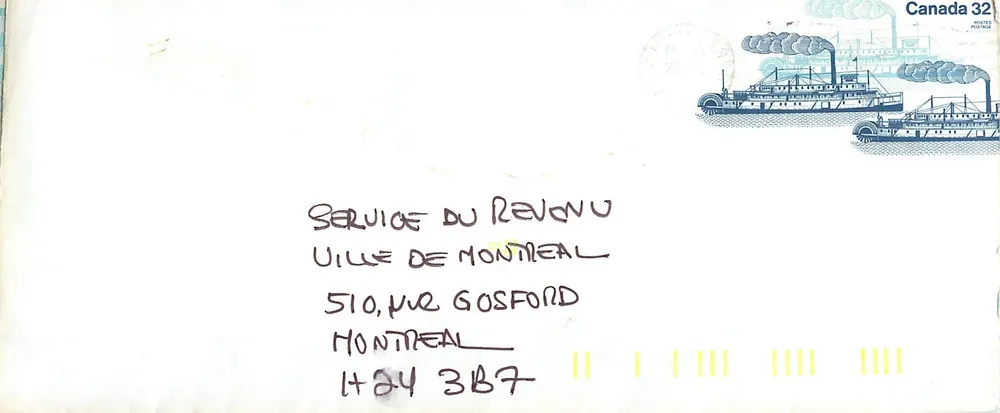 Vaartuigen op de meren — Bonnington — Canada Post - Voorkant