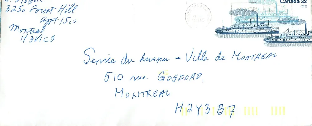 Scheepjes op de meren — Bonnington — Canada Post - Voorkant