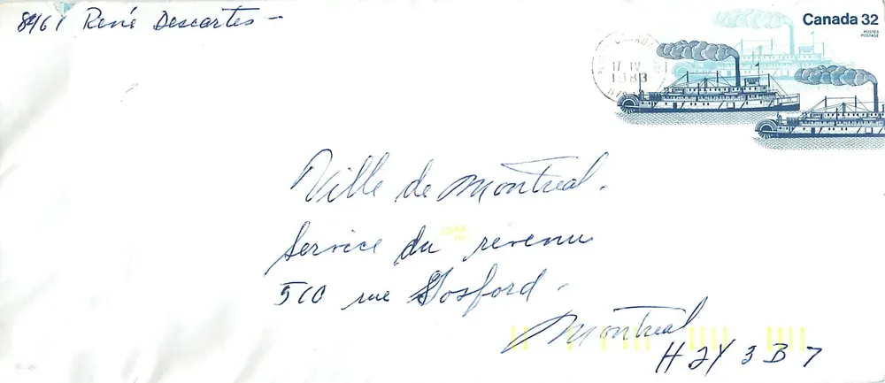 Stoomboot Bonnington — postdienst op de meren — Canada Post 32 - Voorkant