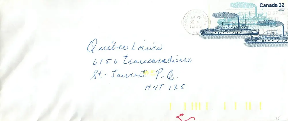 Vapore Bonnington — Canada Post — 1963 - Recto