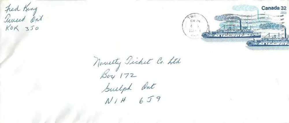 Vapor Bonnington — Canada 32 — editor Canada Post - Frente