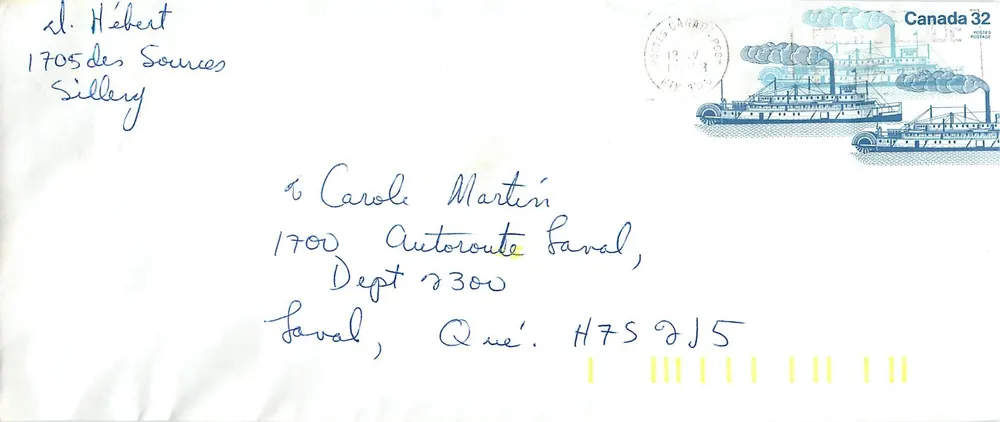 Vapor Bonnington — Canada Post — 1971 - Frente