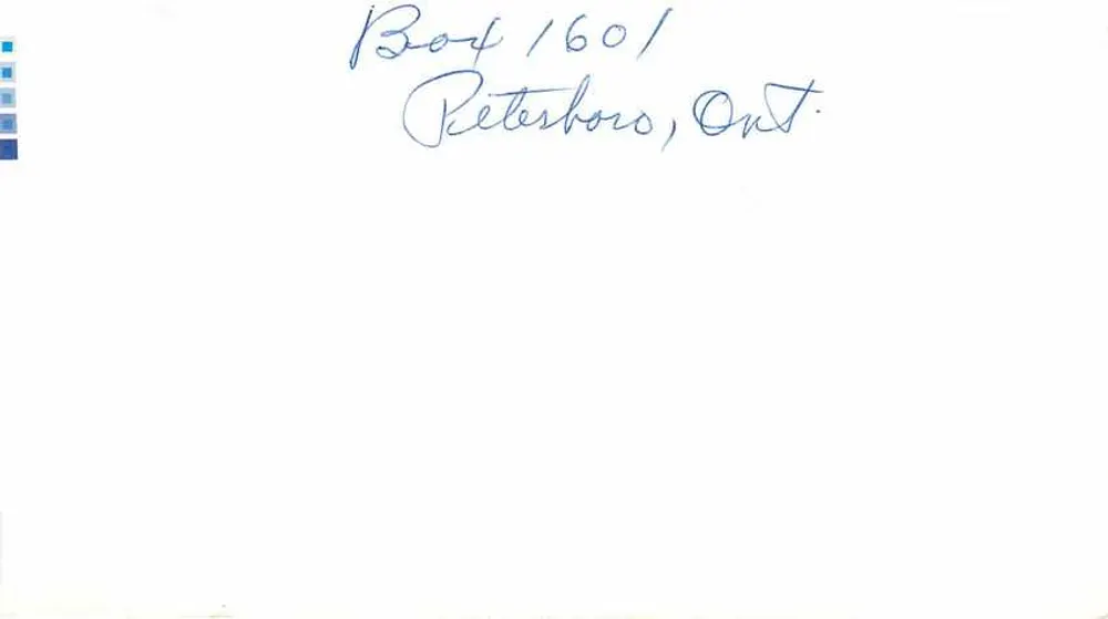Petersboro — Ontario — Canada Post - Verso