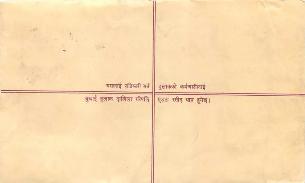 पोस्टकार्ड रजिस्टर करें — सांदाबाय — एडिटर अदृश्य - पीछे