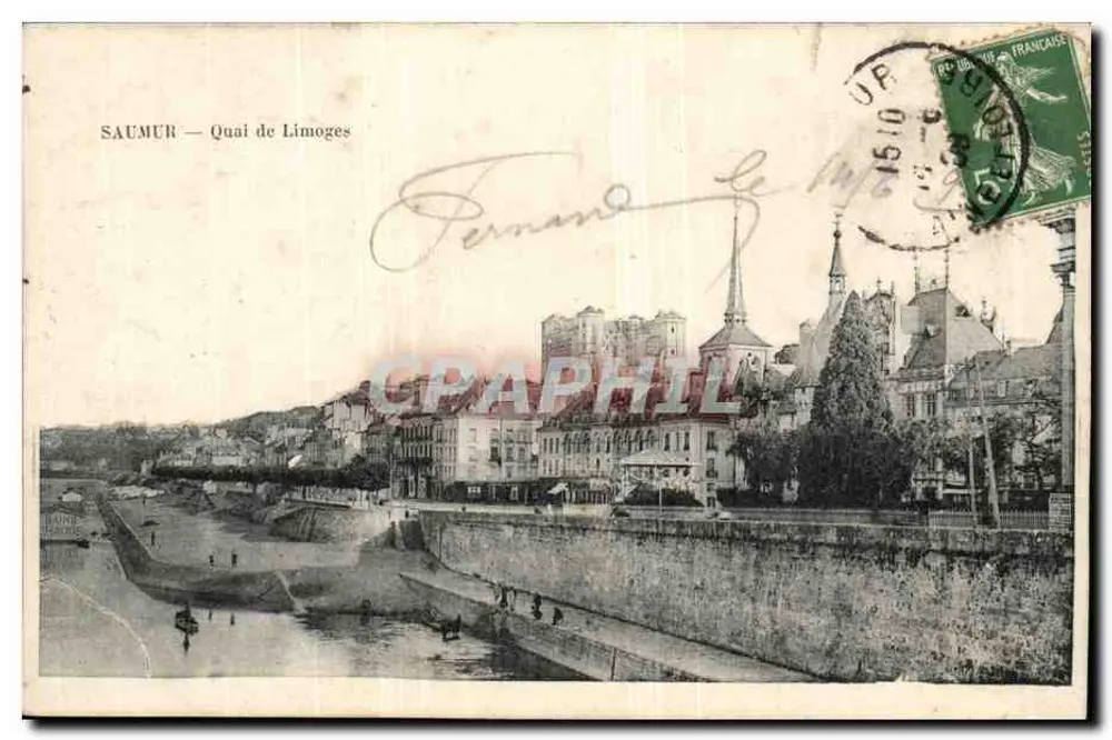 Saumur — Quai de Limoges — editor não visível - Frente