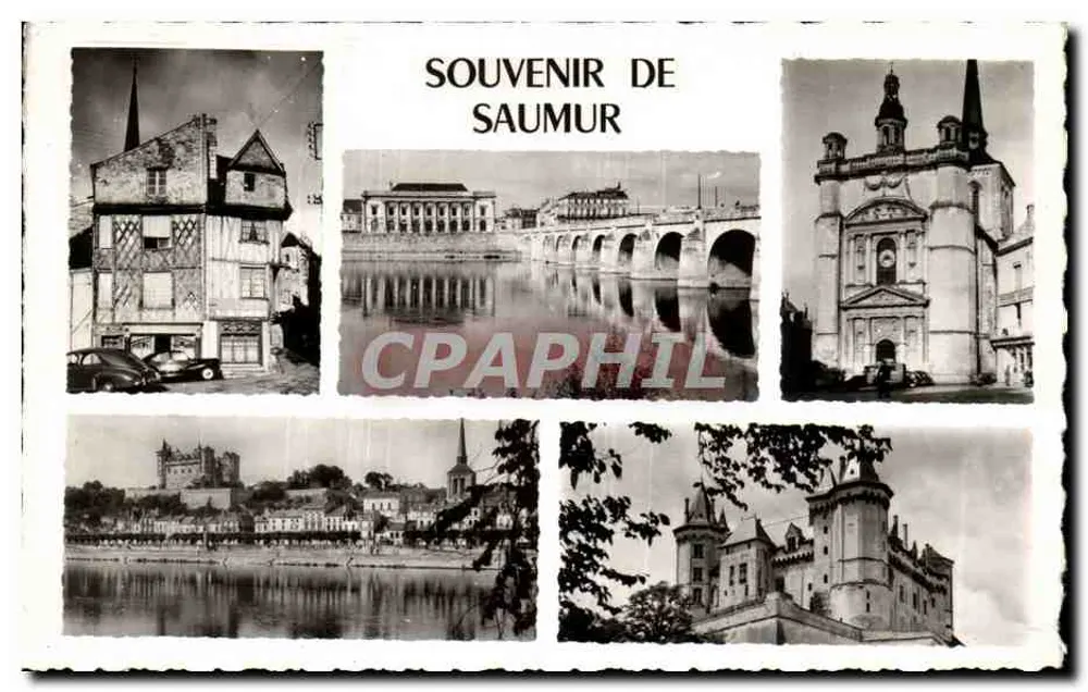 Saumur — Lembraça de Saumur — Imagens da França - Frente