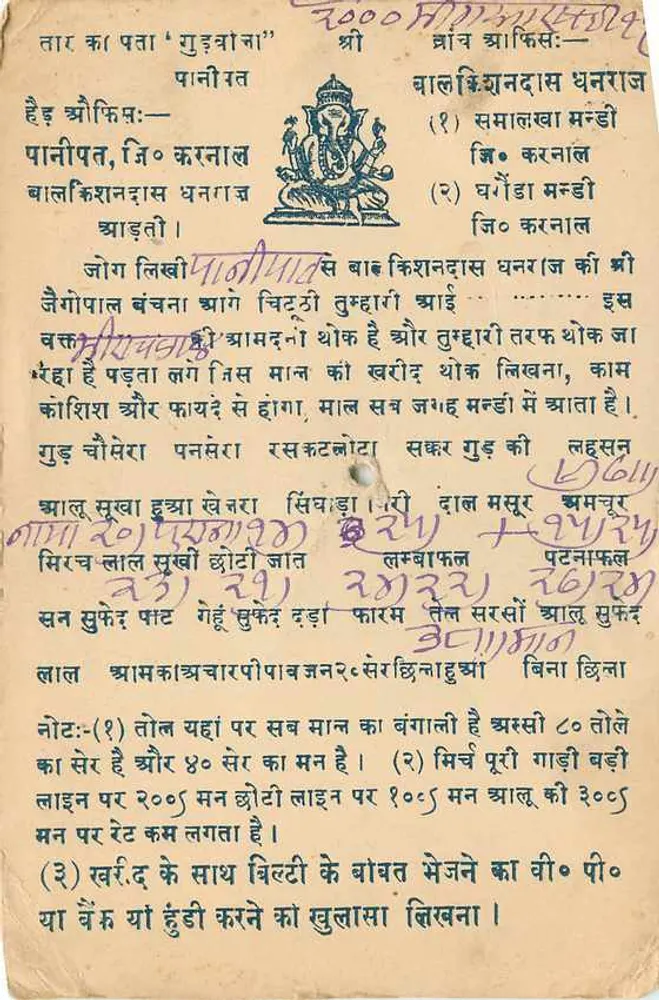 Templo de Ganesh — Paniyarat — Jaipur, Índia — editor não visível - Verso