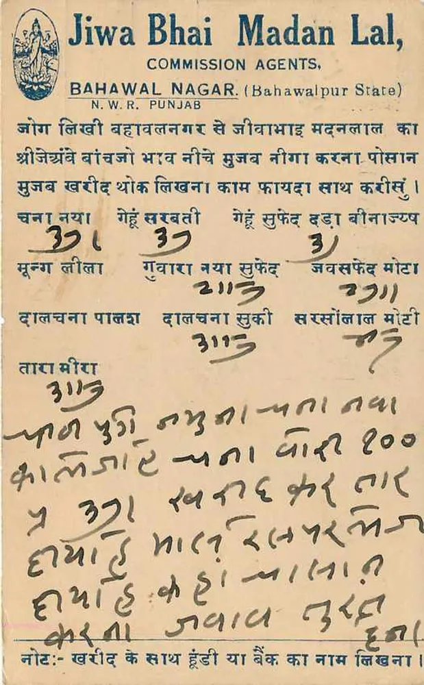 मोगा — हिंदून — मोतिलाल छज्जुबाल — हिंदानम — दि प्रेम इलेक्ट्रिक प्रेस, मोगा - पीछे