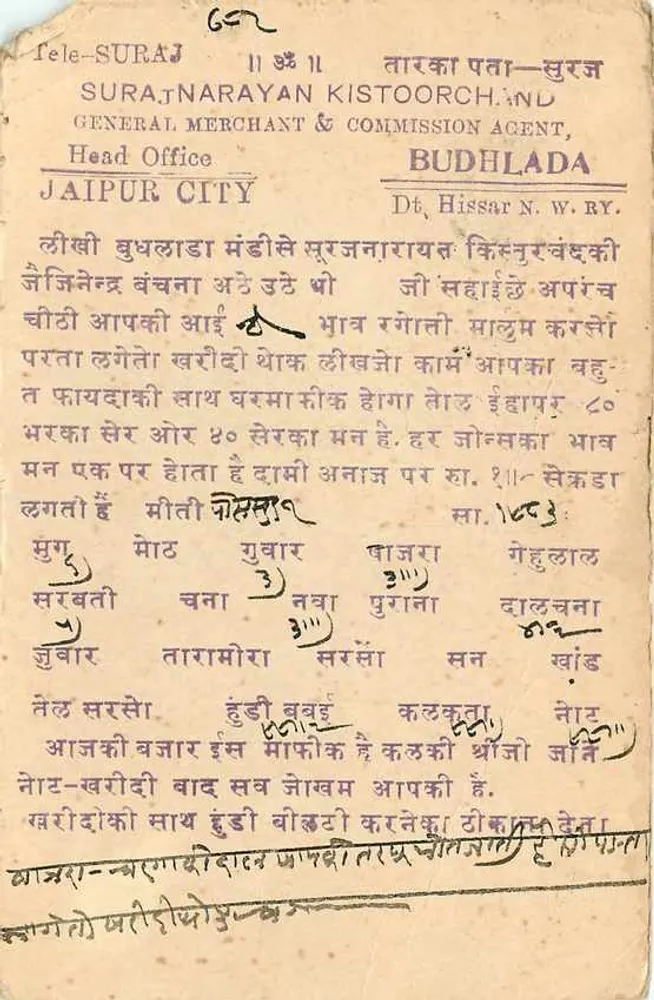 बुधलादा — सूर्यनारायण किस्तूरचंद, एजेंट जनरल — 1927 के आसपास - पीछे