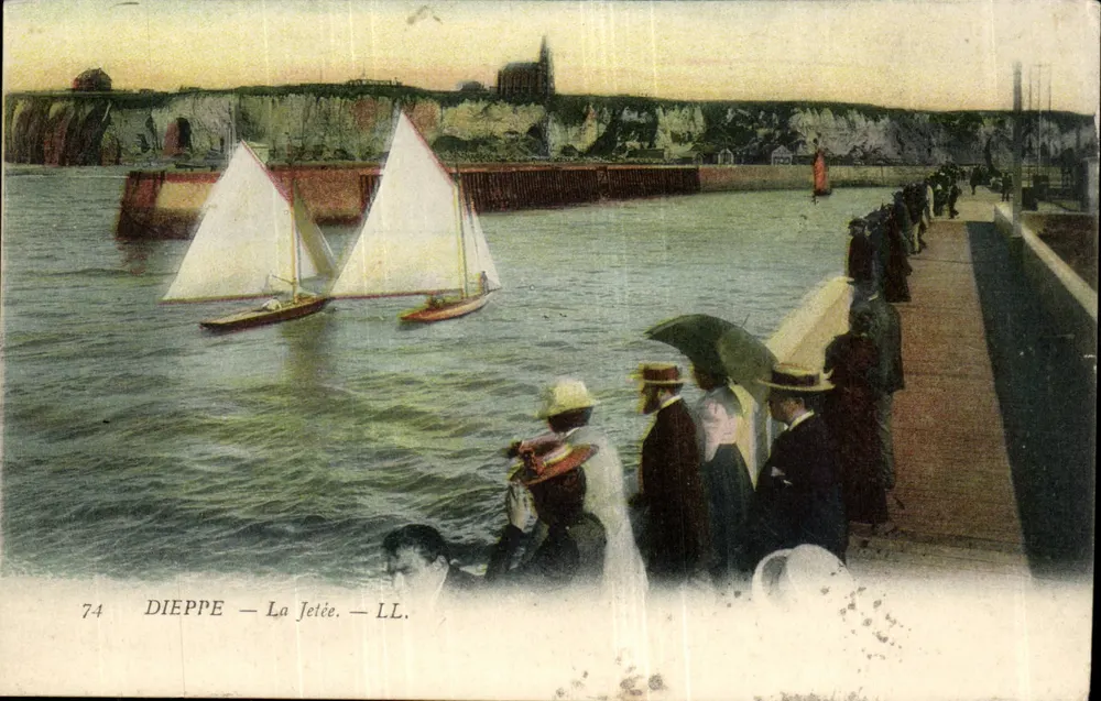 Dieppe — A Pontão — LL. — Série 74 - Frente