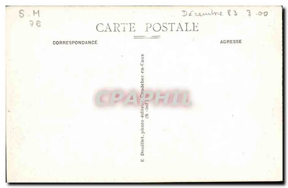 Hôtel du Château - La Terrasse — Caudebec-en-Caux (S.-Inf.) - Verso