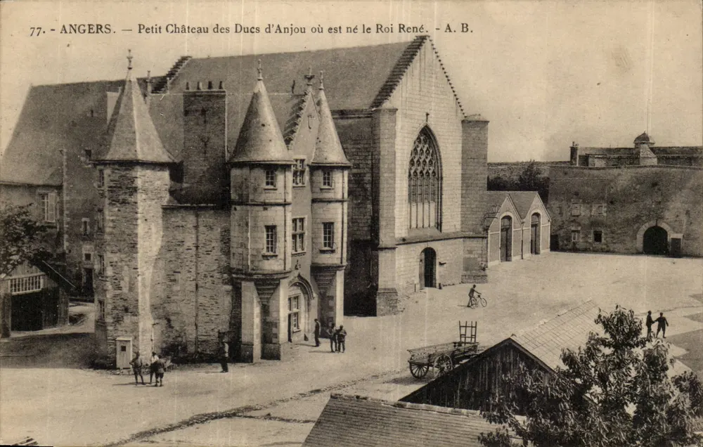 Angers — Petit Château des Ducs d'Anjou, wo König René geboren wurde — A. B. - Vorderseite