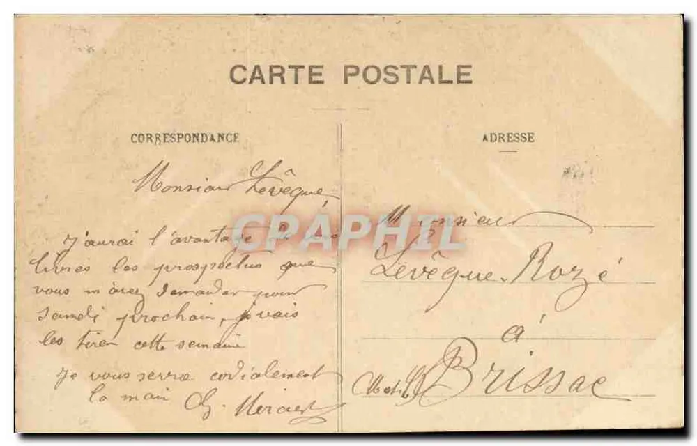 Angers - Kirche St. Thérèse - Rue Bichat - Place Lyonnoise - L. V., phot. - Rückseite