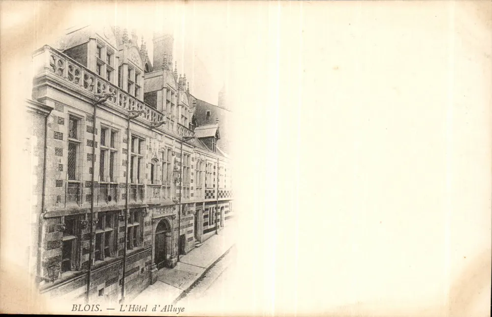 Blois — Hotel d'Alluye — wydawca nieznany - Awers