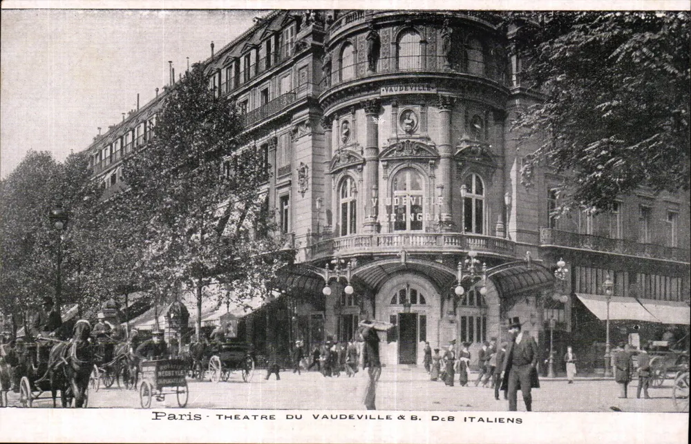 Paris - Theater des Vaudeville & B. D. & B. Italiens — Verlag N. Merstlé - Vorderseite