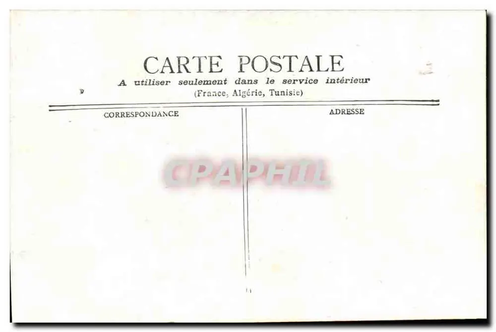 Paris - Banque de França — vista da rua com pedestres e carruagem — editor não identificado - Verso