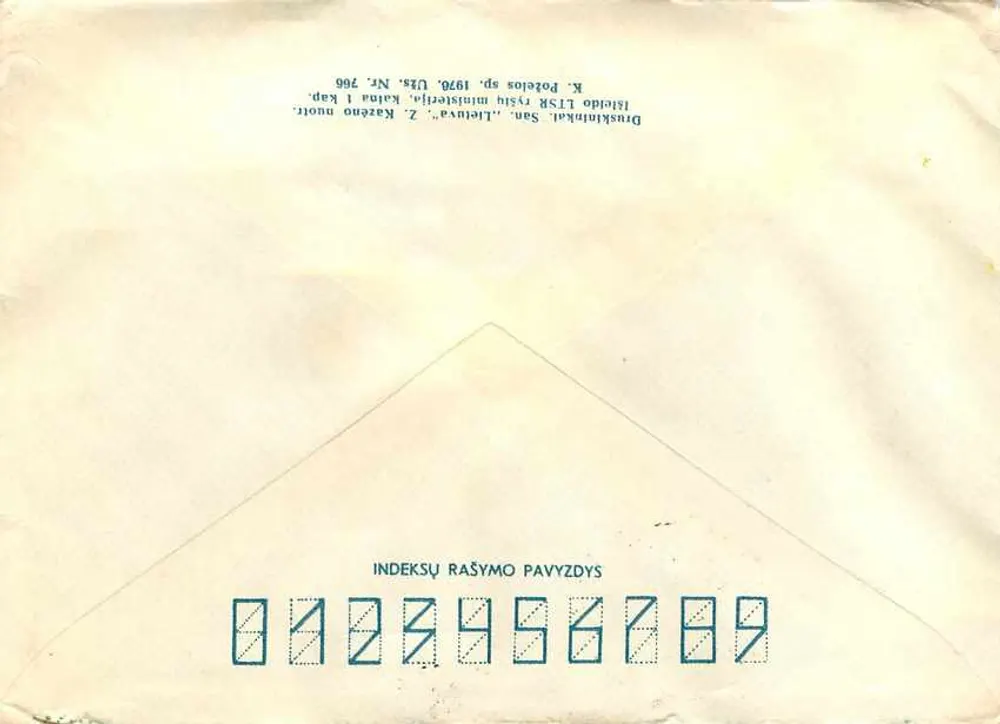 Druskininkai — Stadt Hotel — Verlag K. Pošelos sp. 1976, Nr. 766 - Rückseite