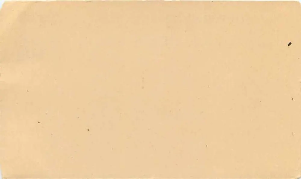 Travancore-Cochin — Anchal Card 4 Pies — éditeur non visible - Verso