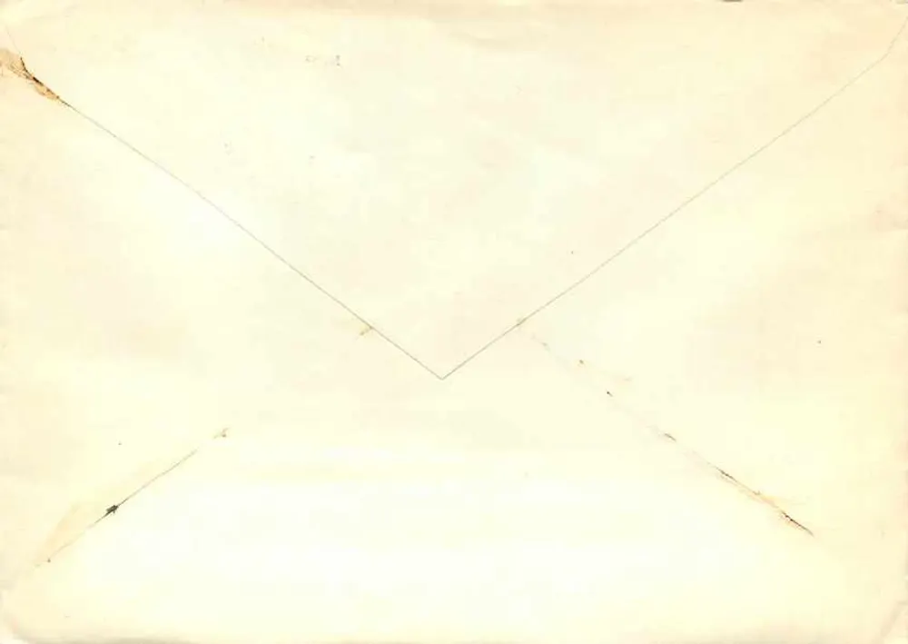 Carta postal enviada de Belgrado, Iugoslávia — selo e carimbo postal - Verso