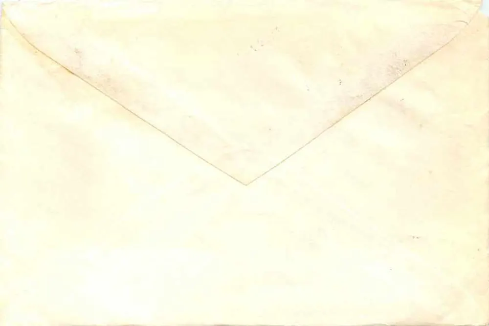 Carta recomendada por avião — Donesk, URSS — 1976 - Verso