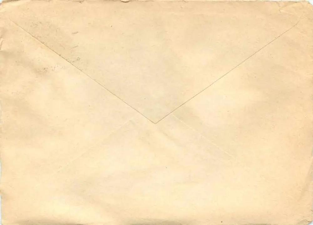Carta postal sem imagem — envio da URSS para Iugoslávia — selo de ave 6 kopecks 1968 - Verso