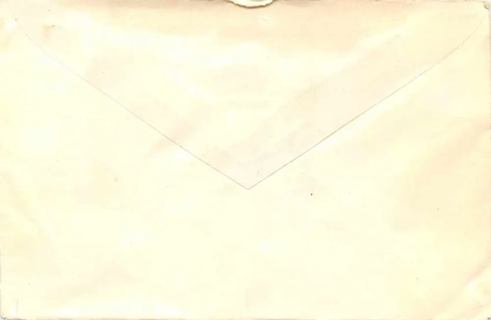Carta recomendada — Carta enviada da Letônia para Belgrado — selos soviéticos - Verso
