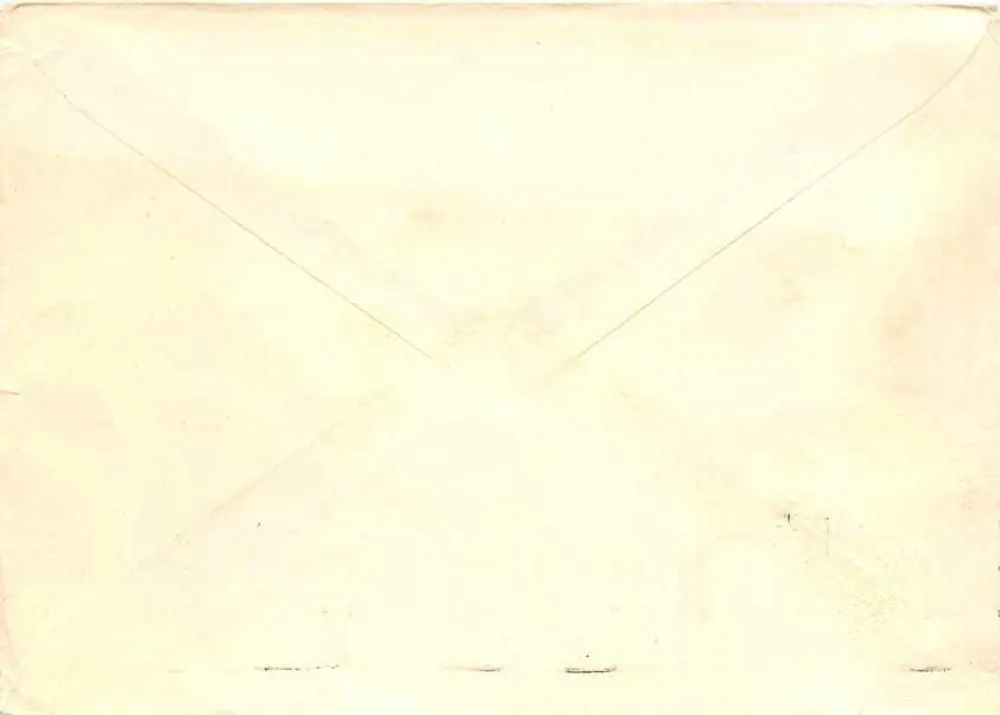 Tarjeta postal de Yugoslavia — sello conmemorativo soviético 1965 — destinada a Riga, Letonia - Reverso
