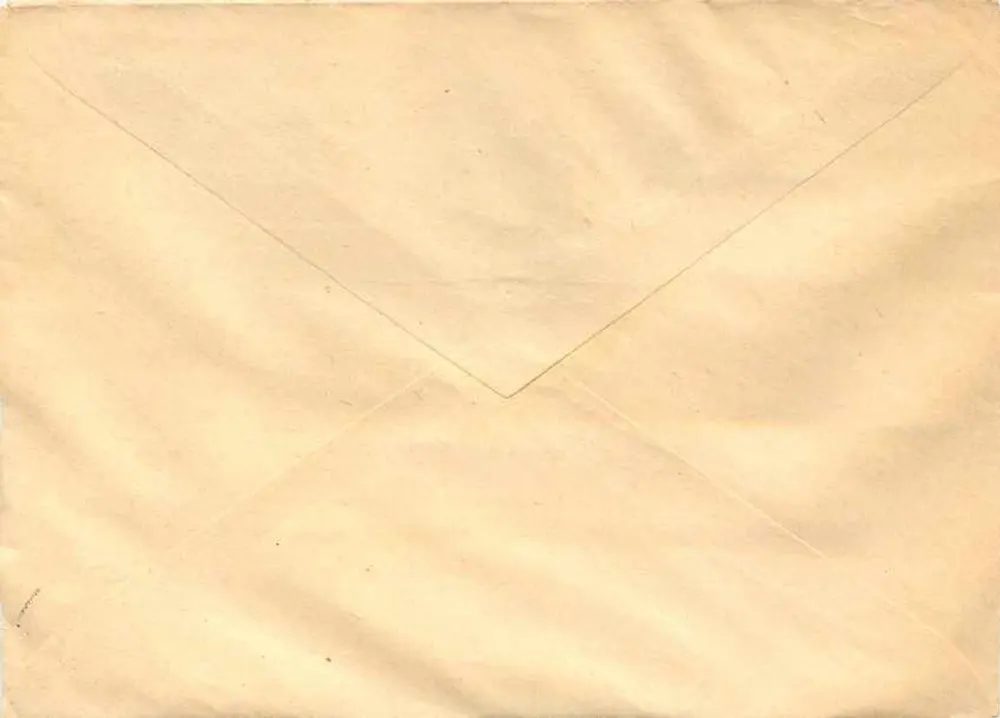Carta postal com selos soviéticos — Acordo sobre a Antártida e estação soviética — editada pela postagem soviética - Verso