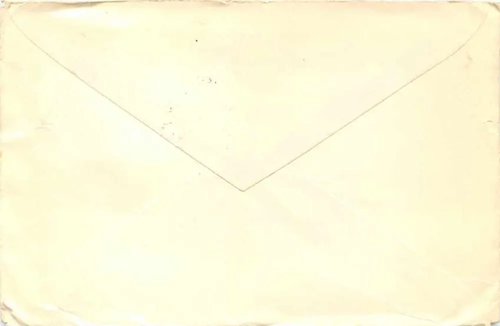 Carta postal enviada da República Iugoslava para a URSS — selo soviético de 10 kopeks 1984 - Verso