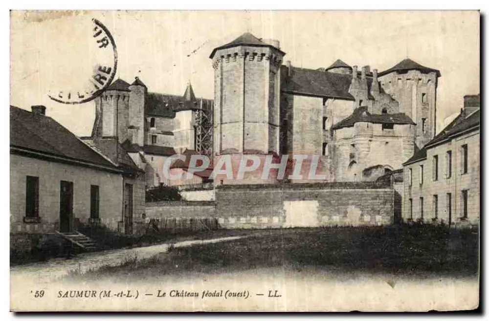 Saumur (M.-et-L.) — The Feudal Castle (west) — LL. - Front