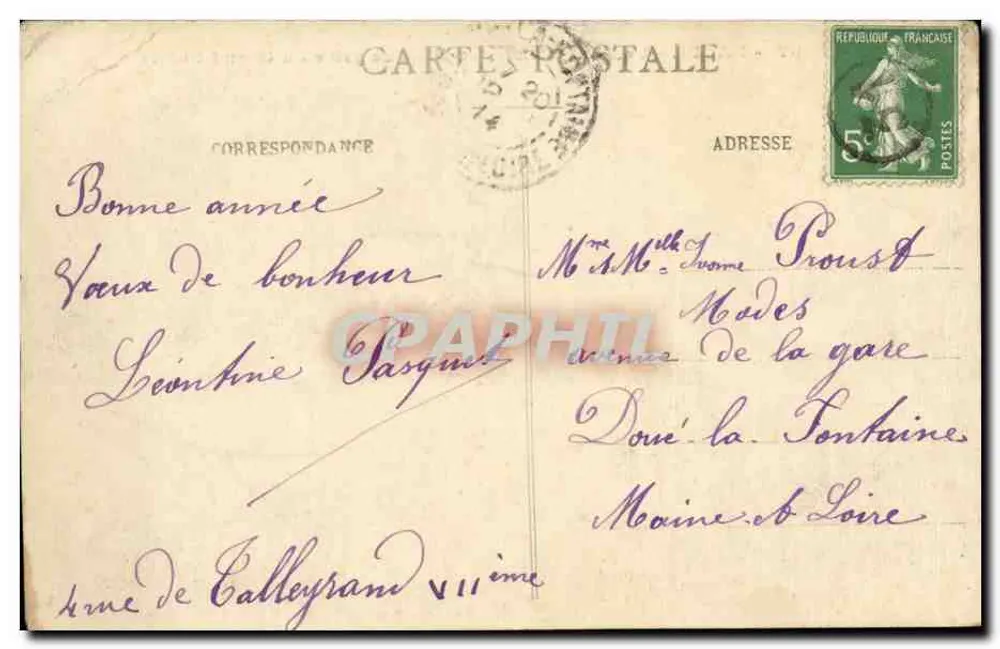 Paris - Der Pont Alexandre-III, Ansicht vom Grand Palais — Verlag: Delbys, Nr. 207 - Rückseite