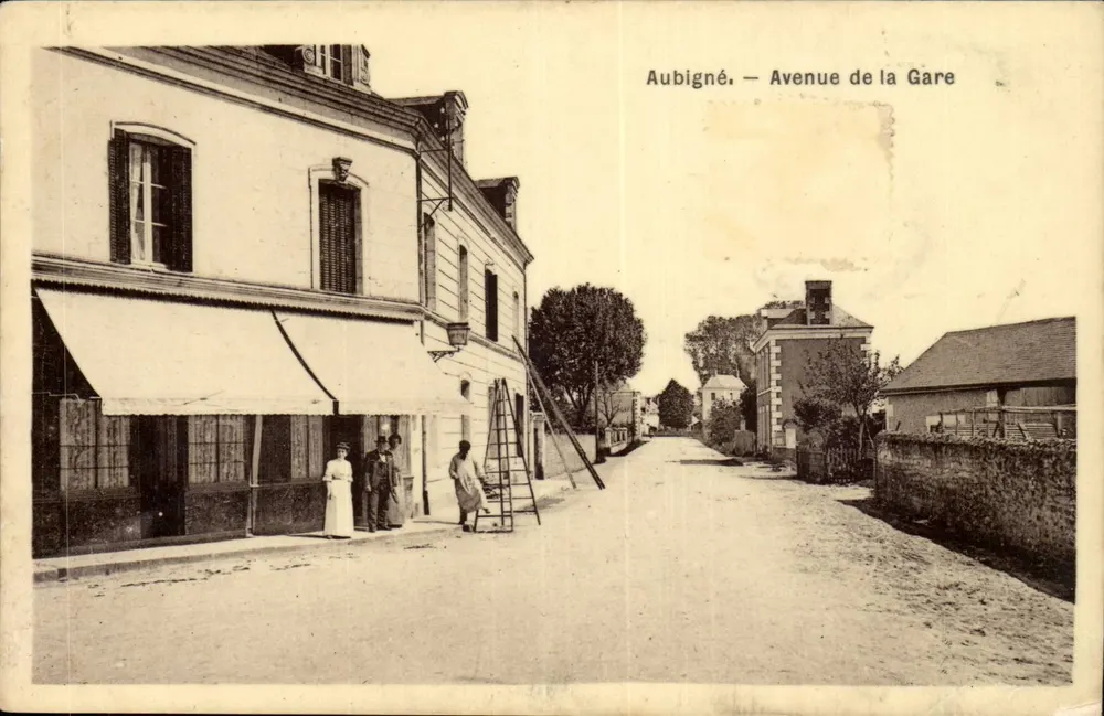 Aubigné — Avenue de la Gare — Unidentified Publisher - Front