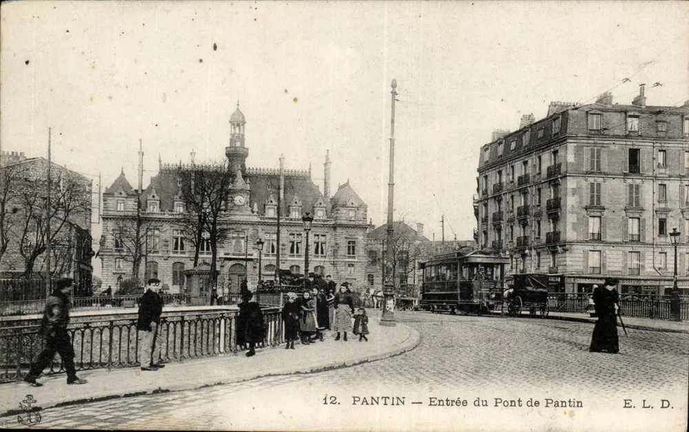 Pantin — Entrata del Ponte di Pantin — E. L. D. - Recto