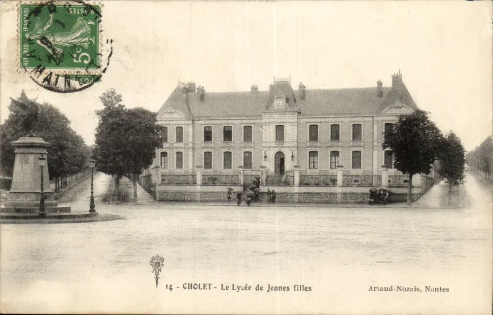 Cholet - Liceum dla dziewcząt — Artaud-Nozaïs, Nantes, nr 14 - Awers