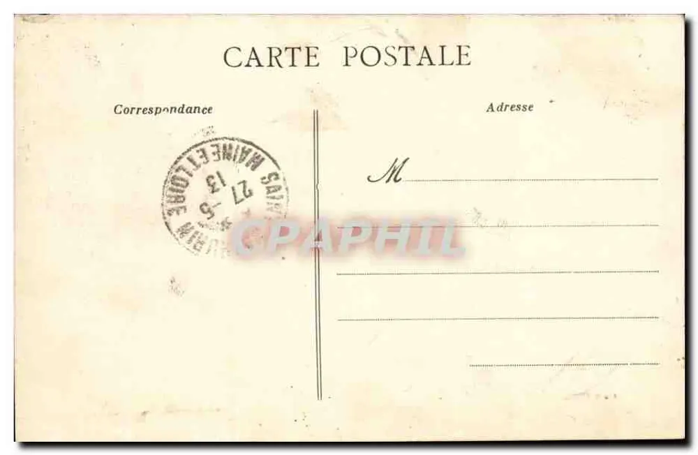 Cholet - Liceum dla dziewcząt — Artaud-Nozaïs, Nantes, nr 14 - Rewers