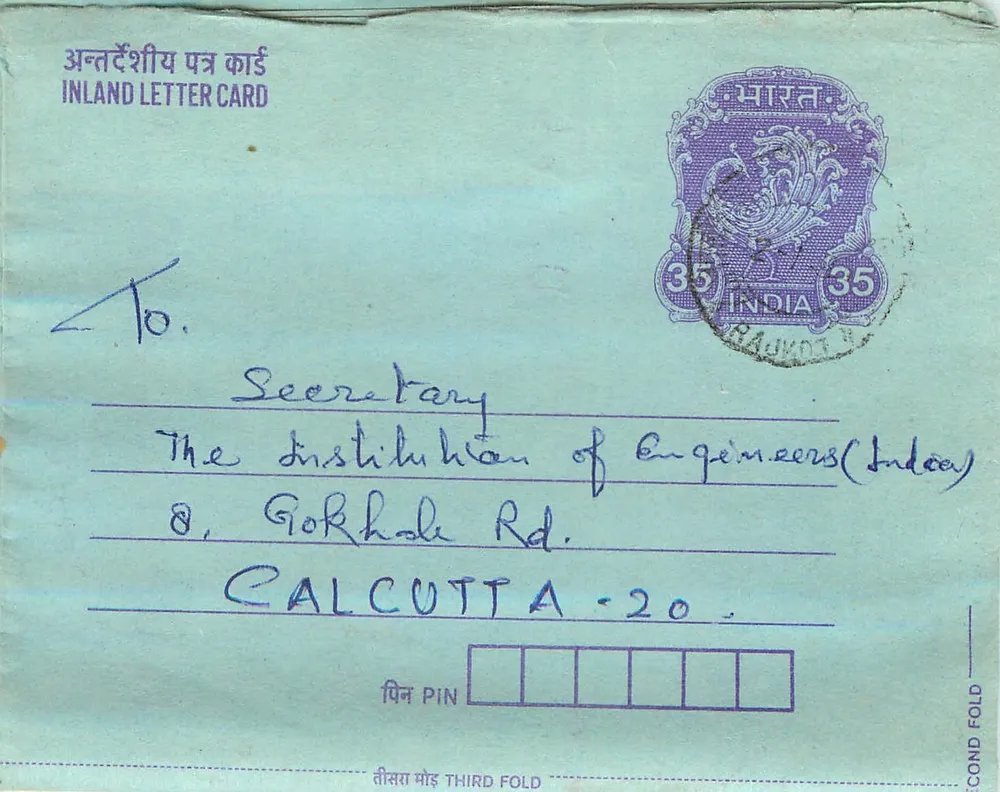 Carta postal interna indiana — Gandhi — 1951 — editor: India Post - Frente