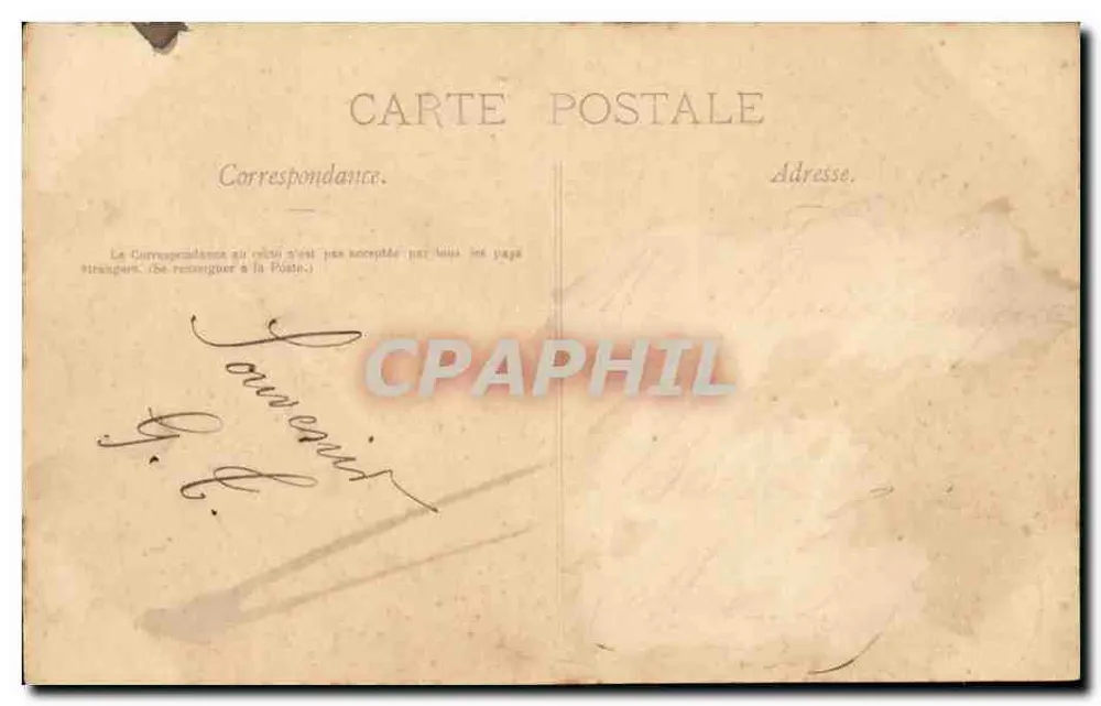 Candé - Rue Brossay e Rue Carnot — editor não visível, número de série não legível - Verso