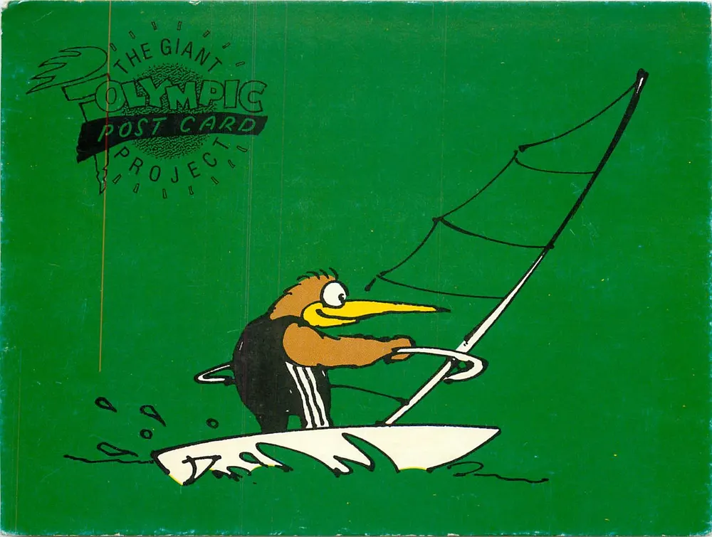 Oiseau en voile — Le Grand Projet Carte Postale Olympique — Éditeur : New Zealand Post - Recto