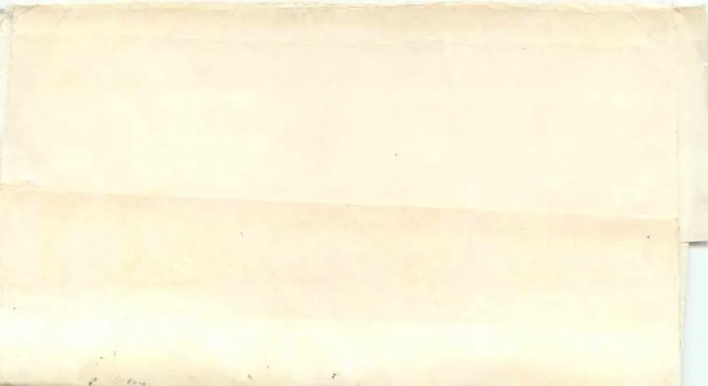 Ansichtskarte aus Neuseeland — 1½d rote Briefmarke — Poststempel Chugwater — an Grappenhall, England - Rückseite