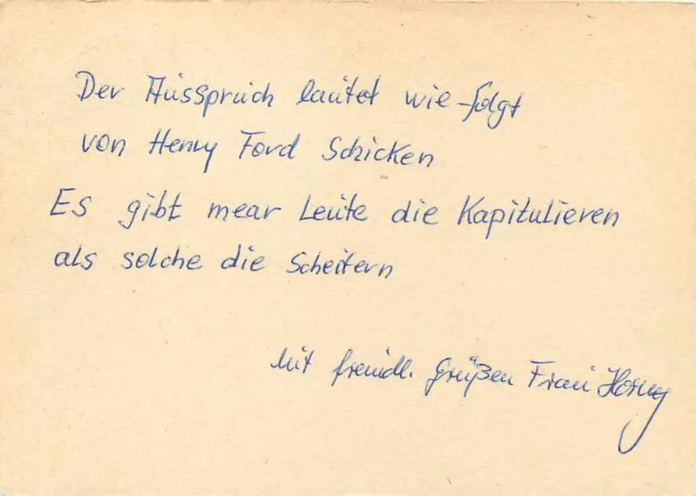 Ansichtskarte aus Leipzig — Luftschau Lilienthal 1961 — Verlag III 18 185 Ag 400 - Rückseite