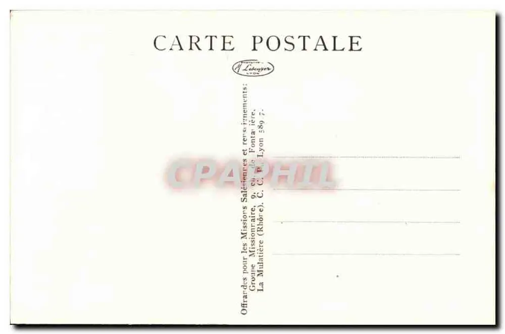 China — Akteure auf der Bühne — Missions Salésiennes, Nr. 6 - Rückseite