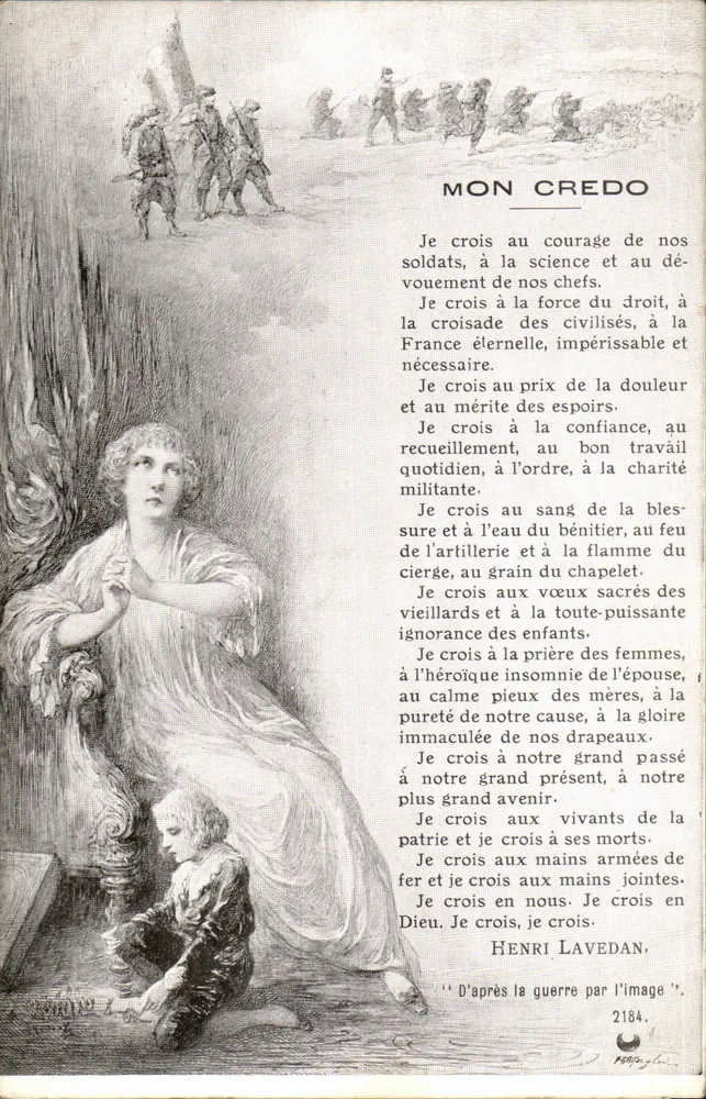 Meu Credo — Henri Lavedan — Edição Europeia de 1915 - Frente