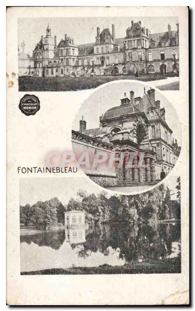 Fontainebleau — Castelo e parque — Coleção Chocolat Menier - Frente
