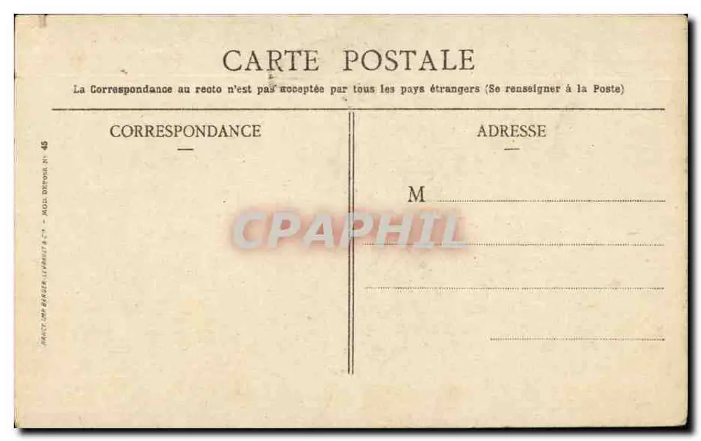 Fontainebleau — Castelo e parque — Coleção Chocolat Menier - Verso