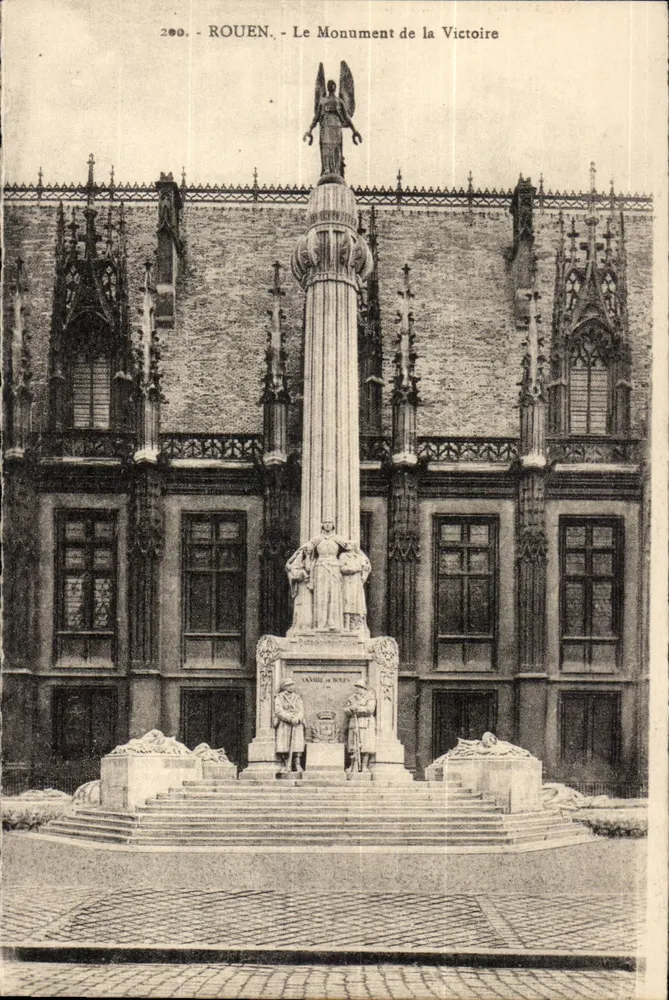 Rouen - O Monumento da Vitória — editor La Cigogne, n° 200 - Frente