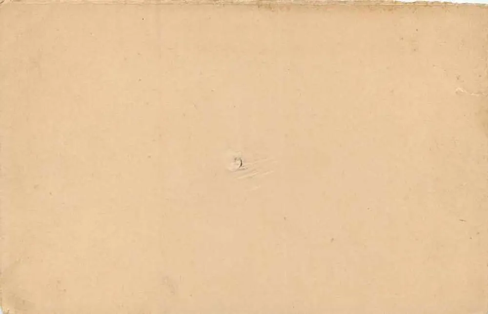Estado de Jaipur — carta postal oficial — editor Jaipur State, número de série não visível - Verso