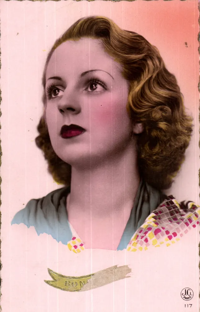 Portrait de femme — éditeur JC PARIS n°117 - Recto